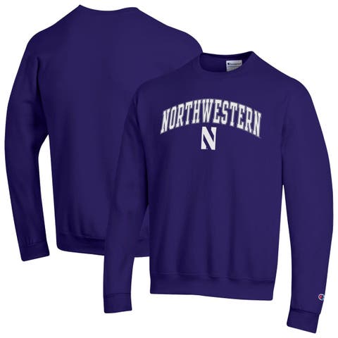 Men's Champion  Purple Northwestern Wildcats Arch Over Logo Pullover Sweatshirt