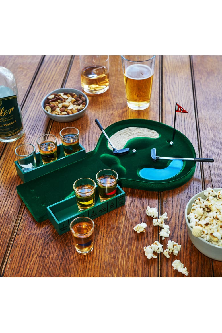Putt & Shot Mini Golf Drinking Game, Alternate, color, Green