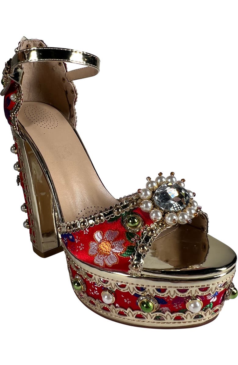 AZALEA WANG Cici Platform Sandal, Main, color,