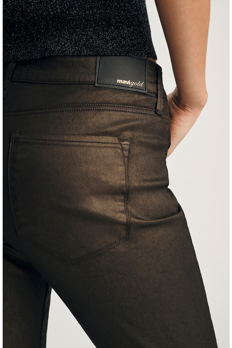 Vicky Mid Rise Bootcut Jeans, Alternate, color, BROWN SHINY GOLD PREMIUM