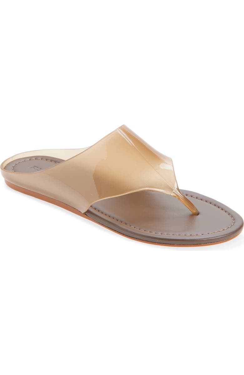 FARM Rio Jelly Flat Flip Flop, Main, color, Walnut