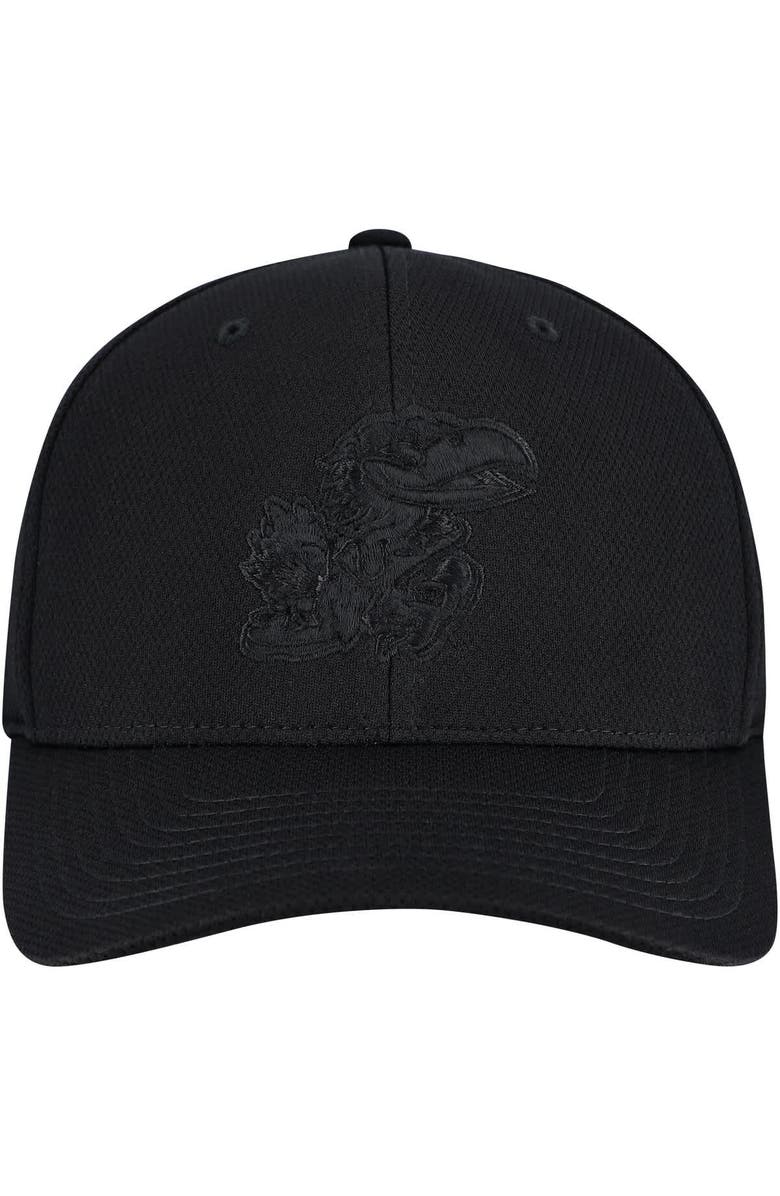 TOP OF THE WORLD Men's Top of the World  Black Kansas Jayhawks Reflex Performance Flex Hat, Alternate, color, 