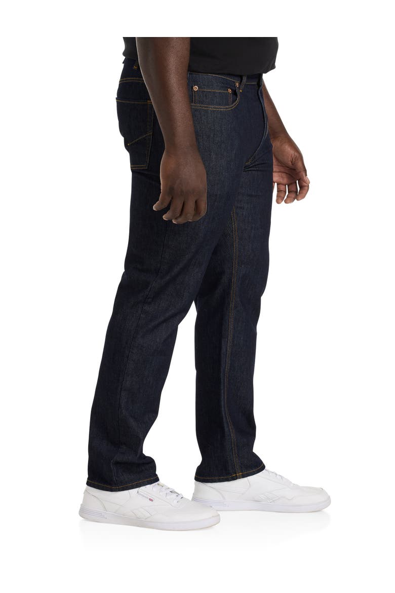 Big & Tall Athletic-Fit Stretch Jeans, Alternate, color, ICONIC RINSE