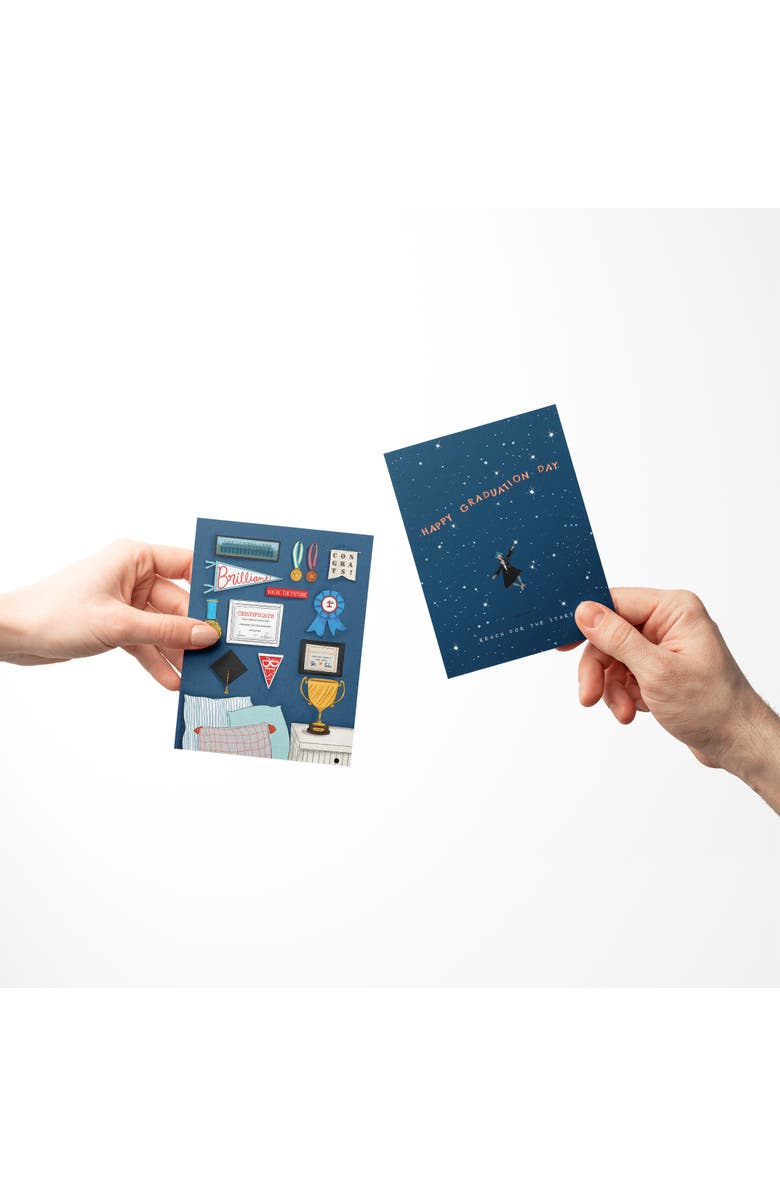 Ramus & Co Celebration/Graduation Greeting Card Pack Sets (3 ct, Assorted) Wall Of Achievements, Stars Graduation, Felicidades, Alternate, color, Multi-Pack