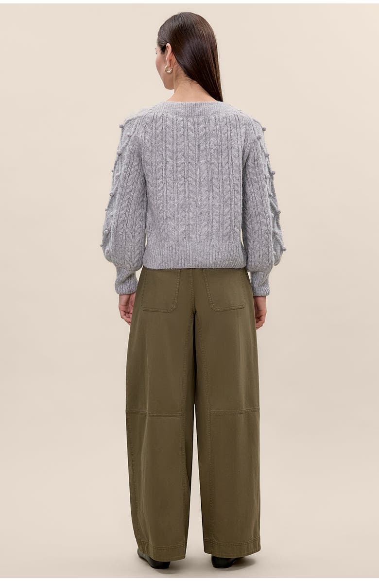 Rebecca Taylor Petra Cardigan, Alternate, color, Light Grey