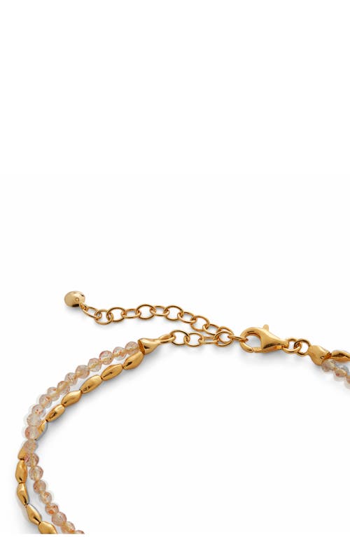 Monica Vinader Mini Nugget Beaded Layered Bracelet