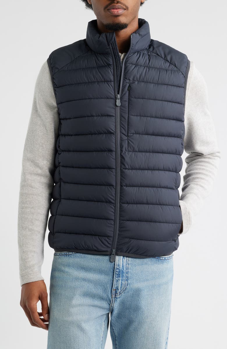 Save The Duck Rhus Water Resistant Puffer Vest, Alternate, color, Grey Black