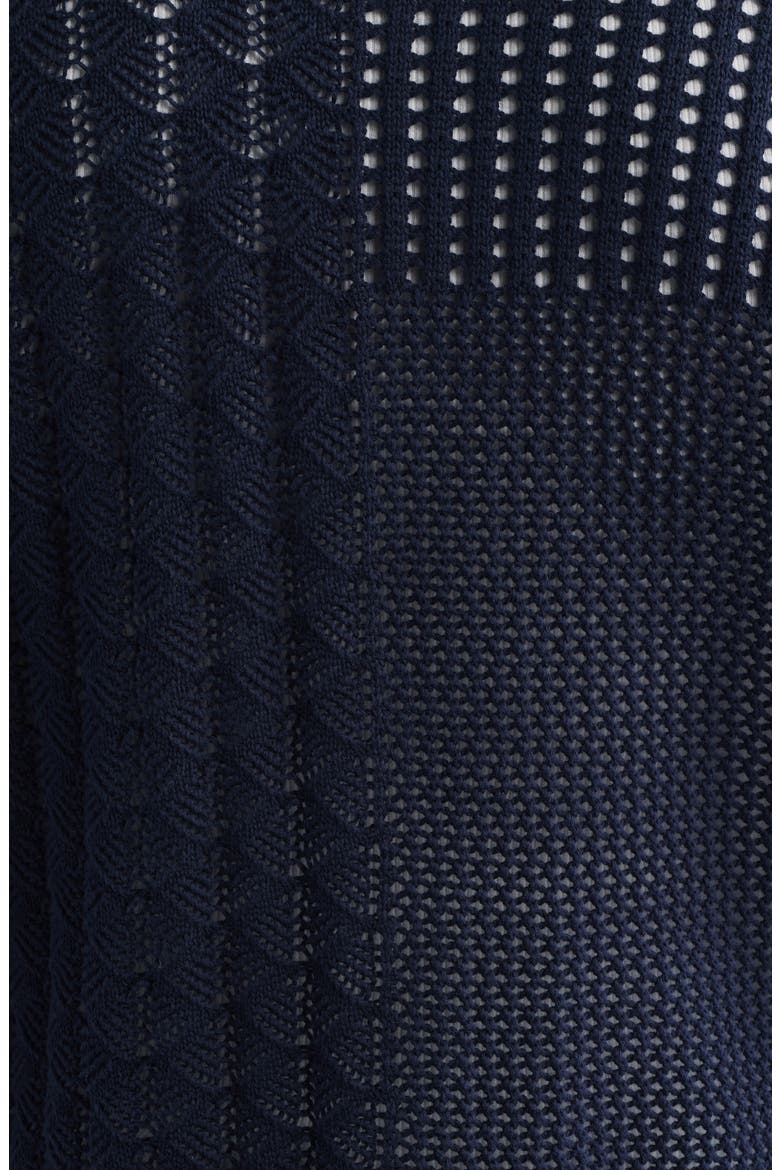 Preston Short Sleeve Cardigan, Alternate, color, NAVY