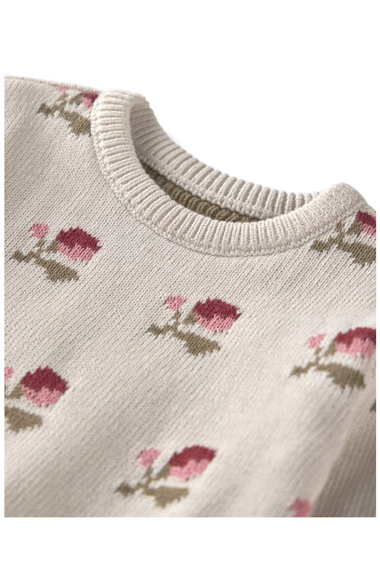 Kids' Organic Cotton Sweater, Alternate, color, PINK FLORAL