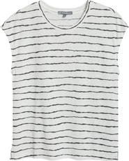 Wit & Wisdom Stripe Linen Blend T-Shirt