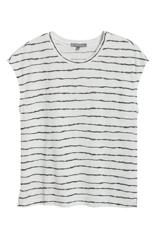 Wit & Wisdom Stripe Linen Blend T-shirt