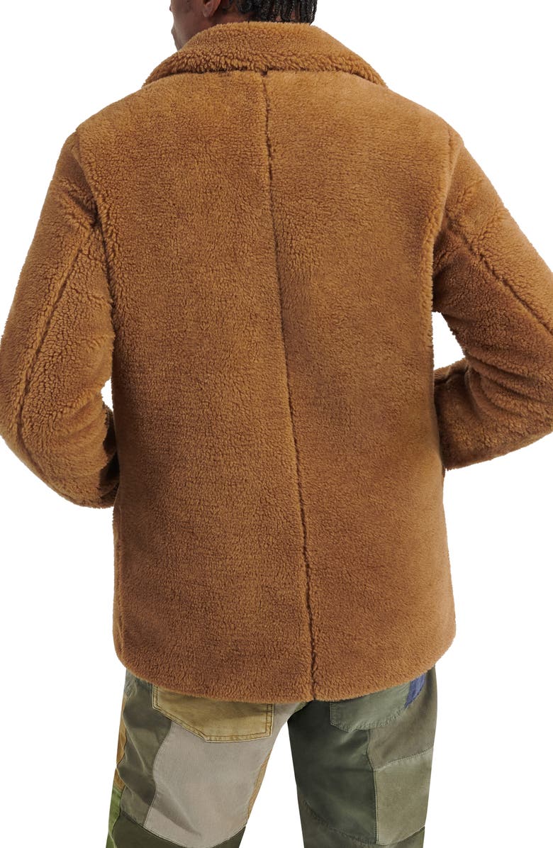 UGG<sup>®</sup> Ashbury UGGfluff Faux Fur Peacoat, Alternate, color,