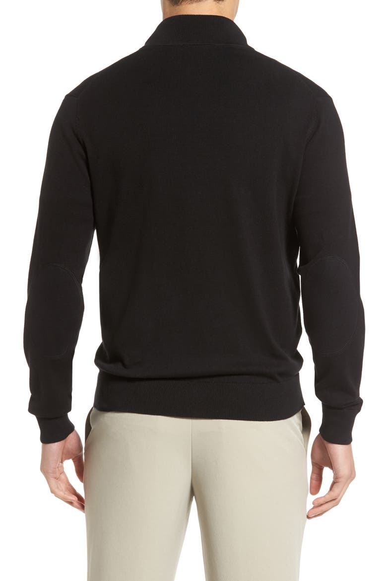 Lakemont Half Zip Sweater, Alternate, color, BLACK