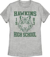 Stranger Things Women's Stranger Things Hawkins High School Tiger 1983  Graphic T-Shirt