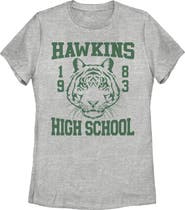 Stranger Things Women's Stranger Things Hawkins High School Tiger 1983  Graphic T-Shirt
