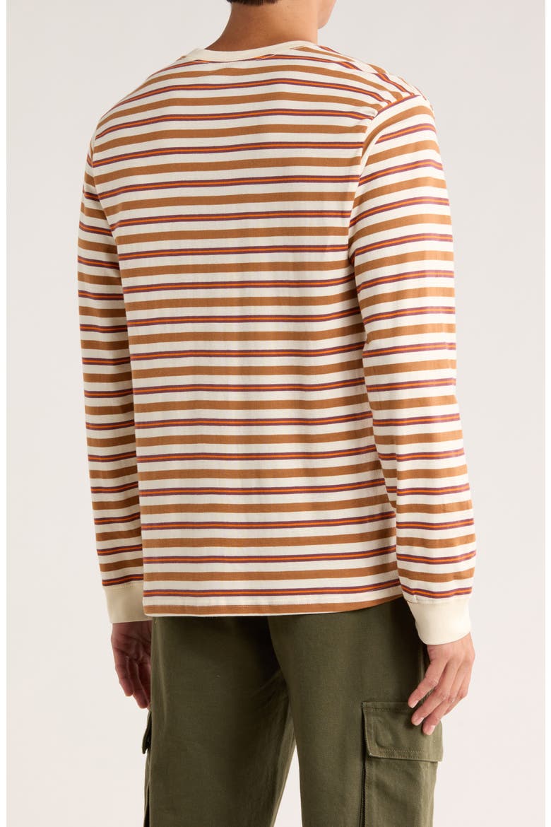 Relax Stripe Long Sleeve T-Shirt, Alternate, color, VANILLA