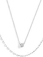 Mint & Lily Classic Bezel Necklace and Petal Chain Set
