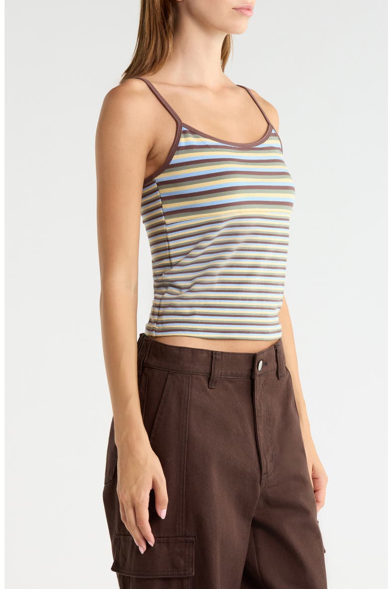 Lottie Tank, Alternate, color, BROWN MULTI STRIPE