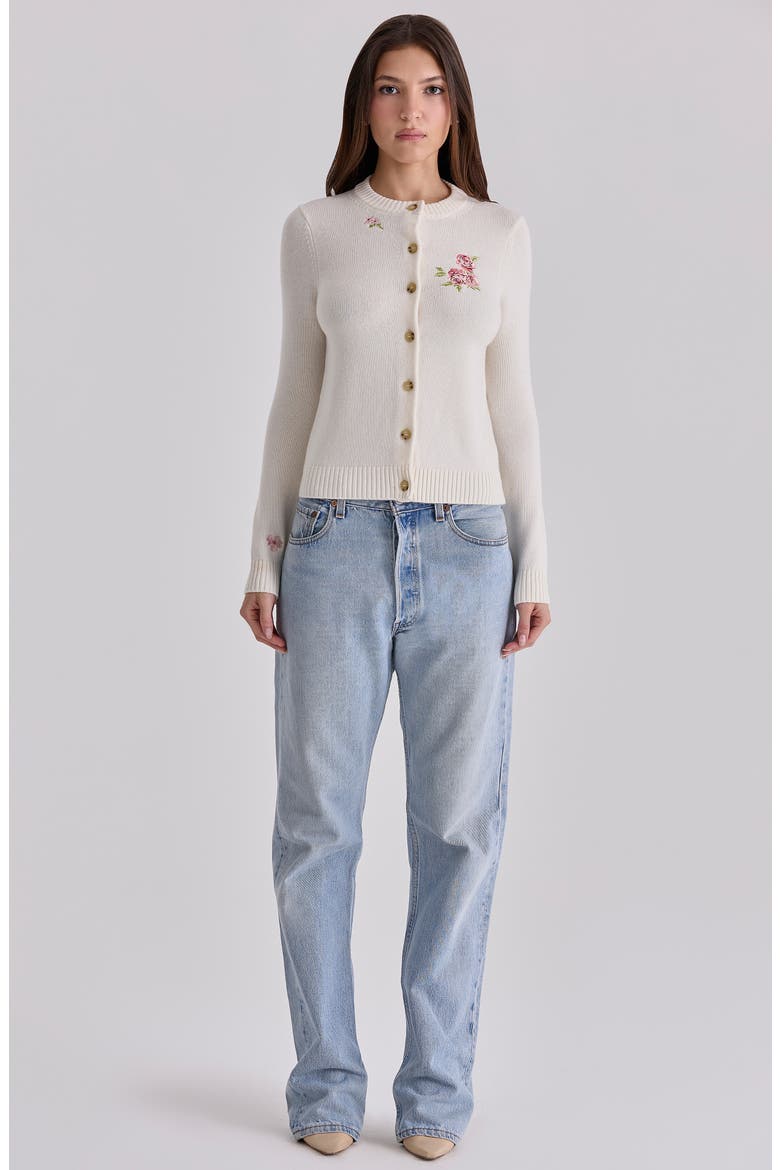 Daisie Wool & Cashmere Cardigan, Alternate, color, IVORY