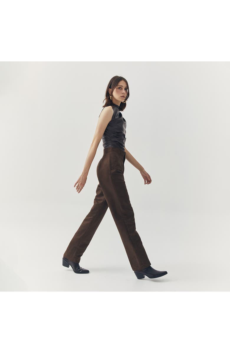 ATS Jett Suede Pants, Alternate, color, Brown