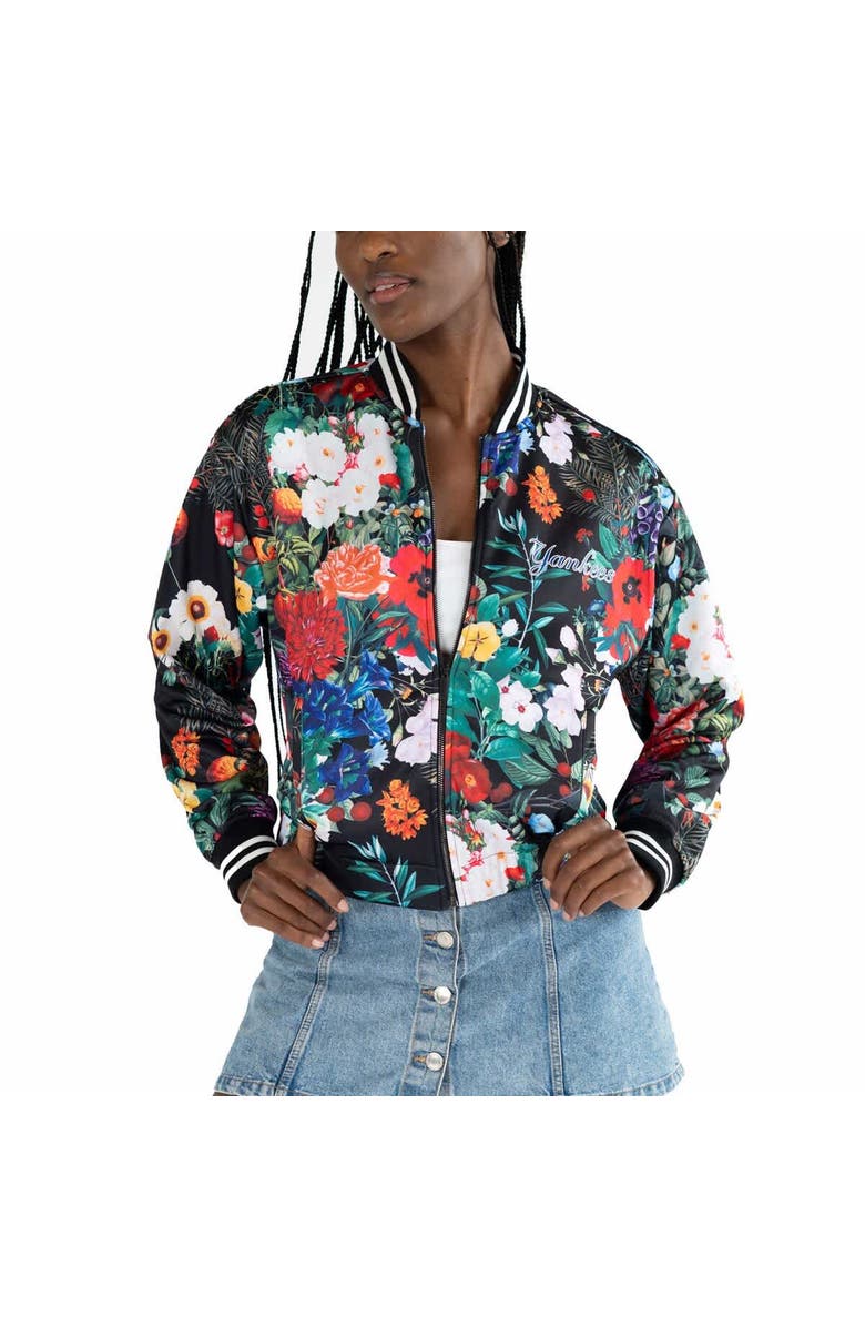 LUSSO Women's Lusso Black New York Yankees Marissa Full-Zip Jacket, Main, color,