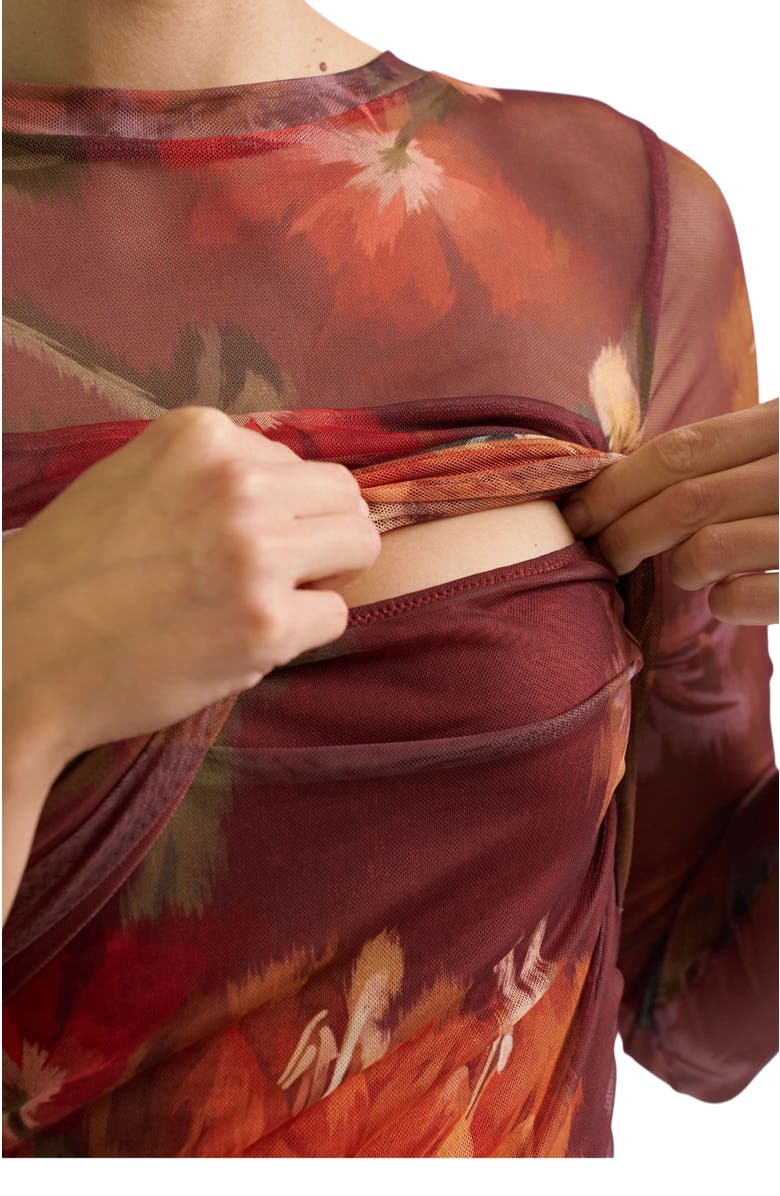 Cache Coeur Vanessa Maternity & Nursing Dress, Alternate, color, Multicolor