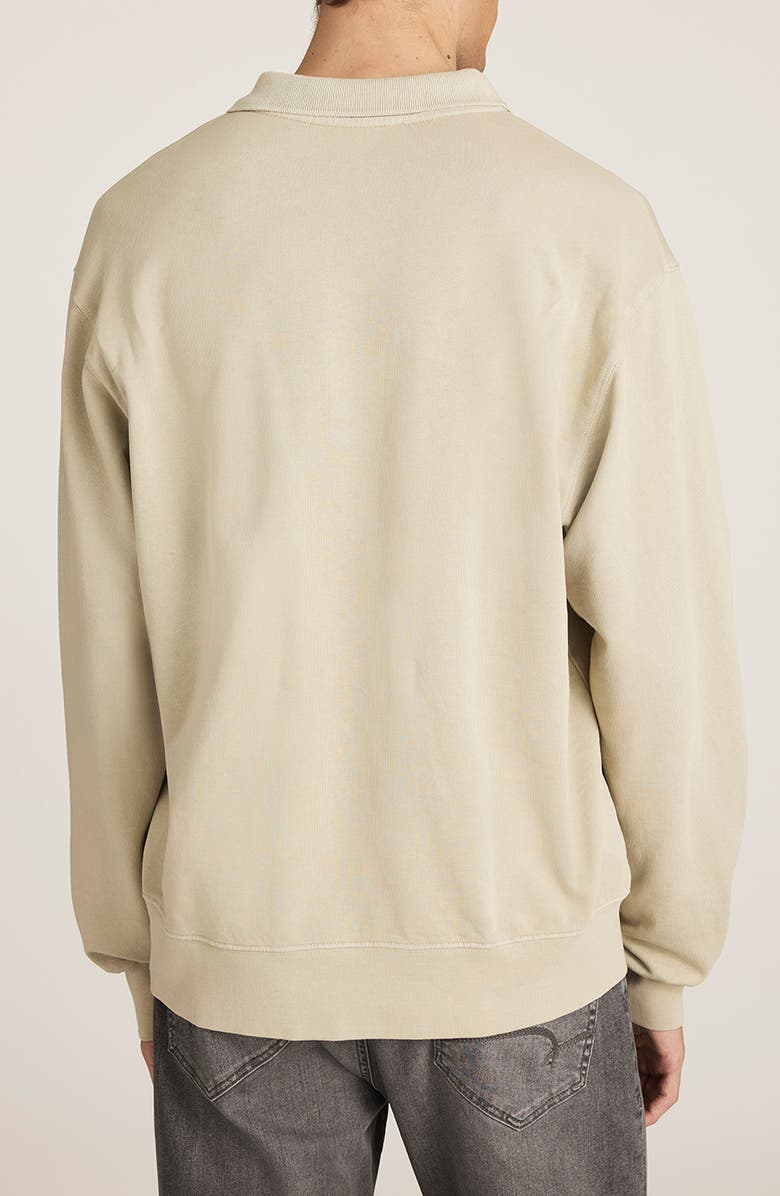 Mavi Jeans Abbey Stone Cotton Polo Sweatshirt, Alternate, color, 