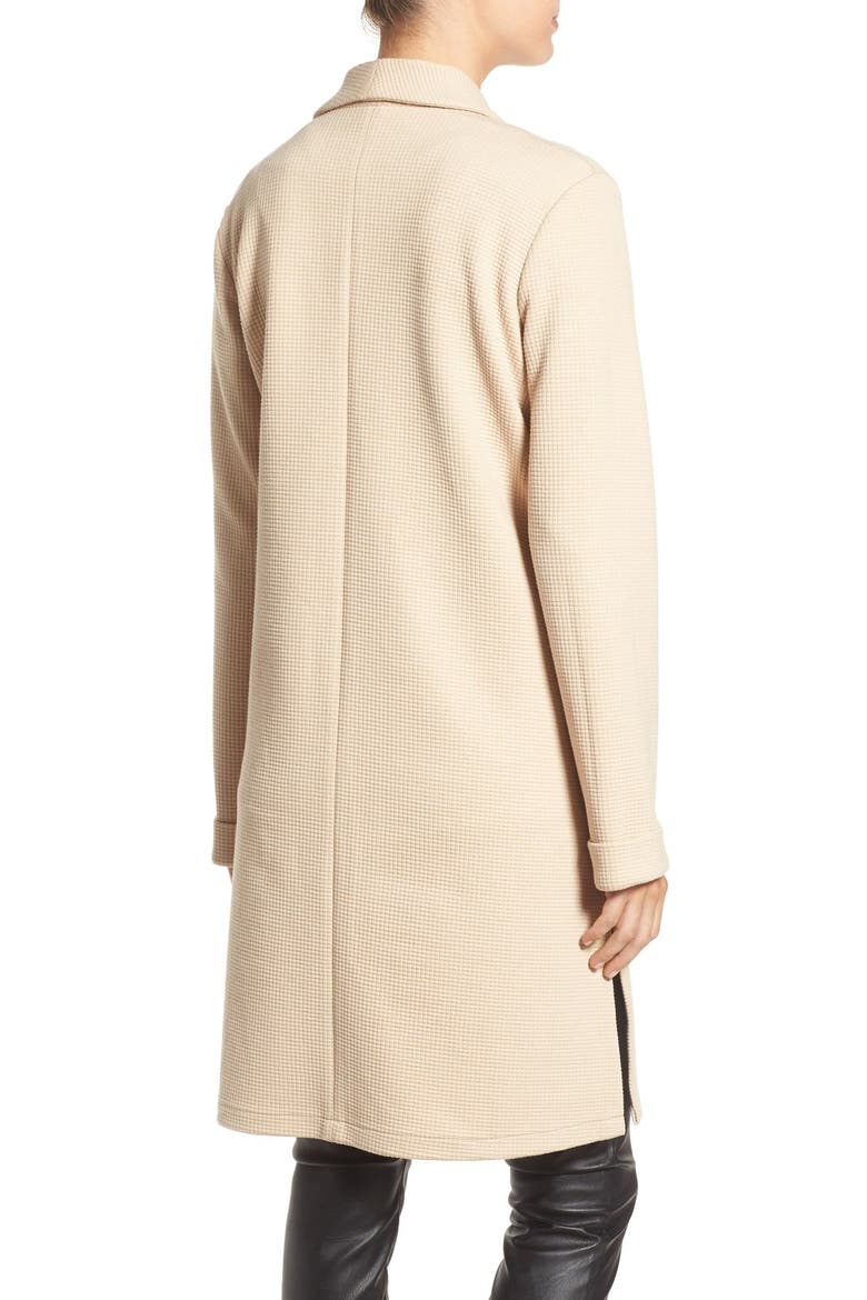 Waffle Knit Midi Jacket, Alternate, color, CAMEL