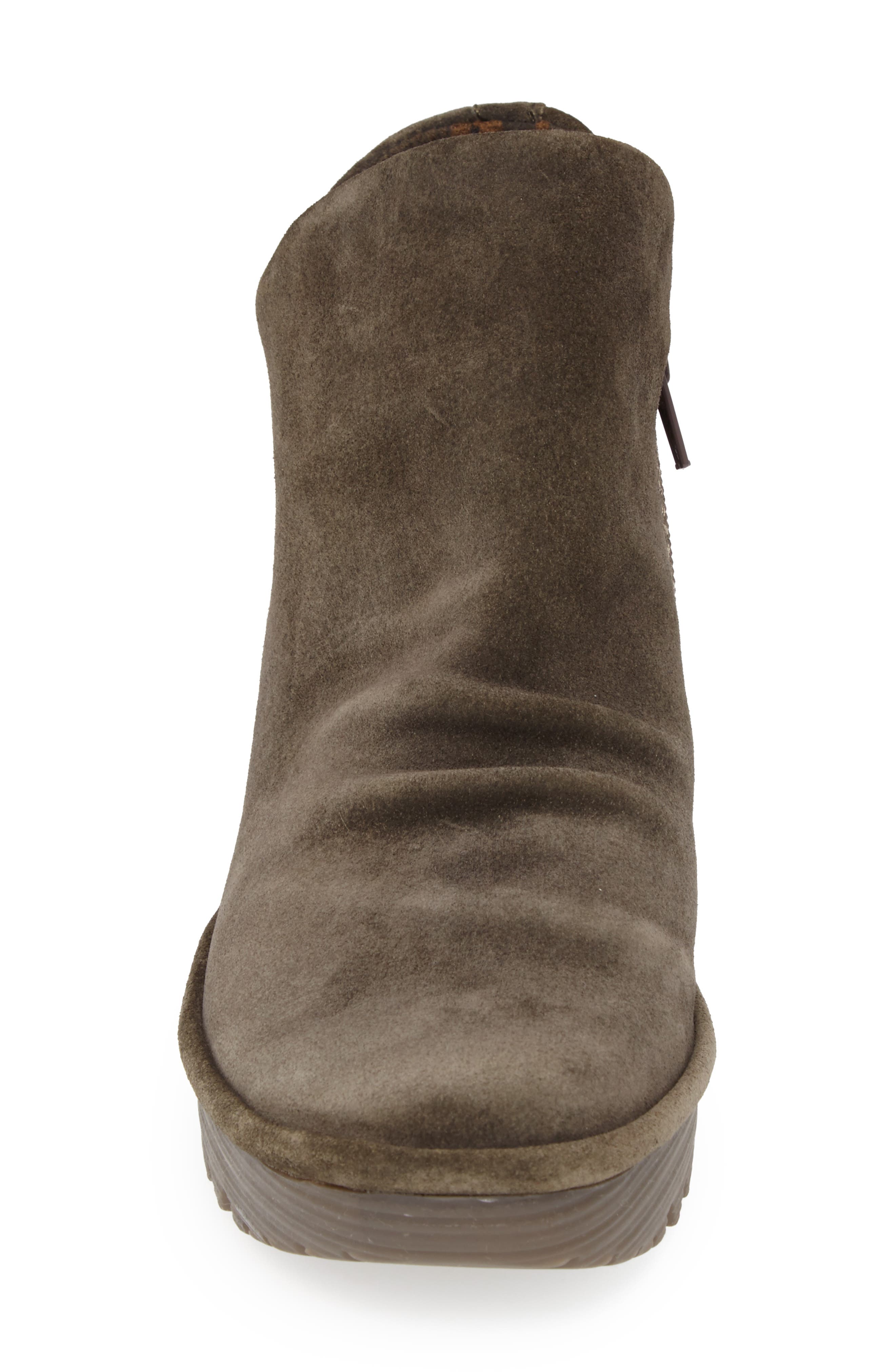 Yip Wedge Bootie, Alternate, color, SLUDGE SUEDE