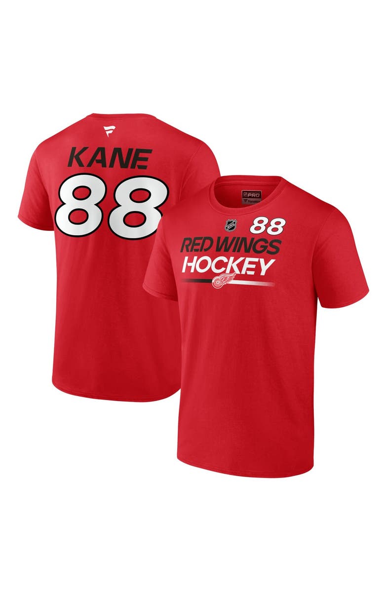 FANATICS Men's Fanatics Branded Patrick Kane Red Fanatics Branded Authentic Pro Prime Name & Number T-Shirt, Alternate, color, 
