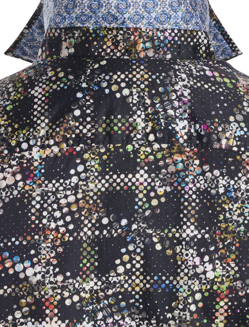 Robert Graham Dxl Big & Tall Grid Textured Sport Shirt In Multi