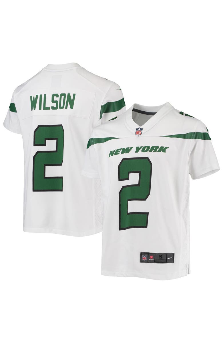 Nike Youth Nike Zach Wilson White New York Jets Game Jersey, Alternate, color, 