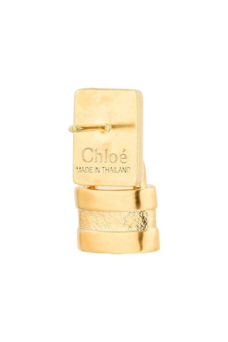 The Chloé Mini Paddington Drop Earrings, Alternate, color, VINTAGE GOLD