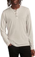 Lucky Brand Long Sleeve Slub Jersey Henley