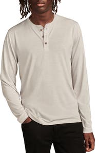 Lucky Brand Long Sleeve Slub Jersey Henley