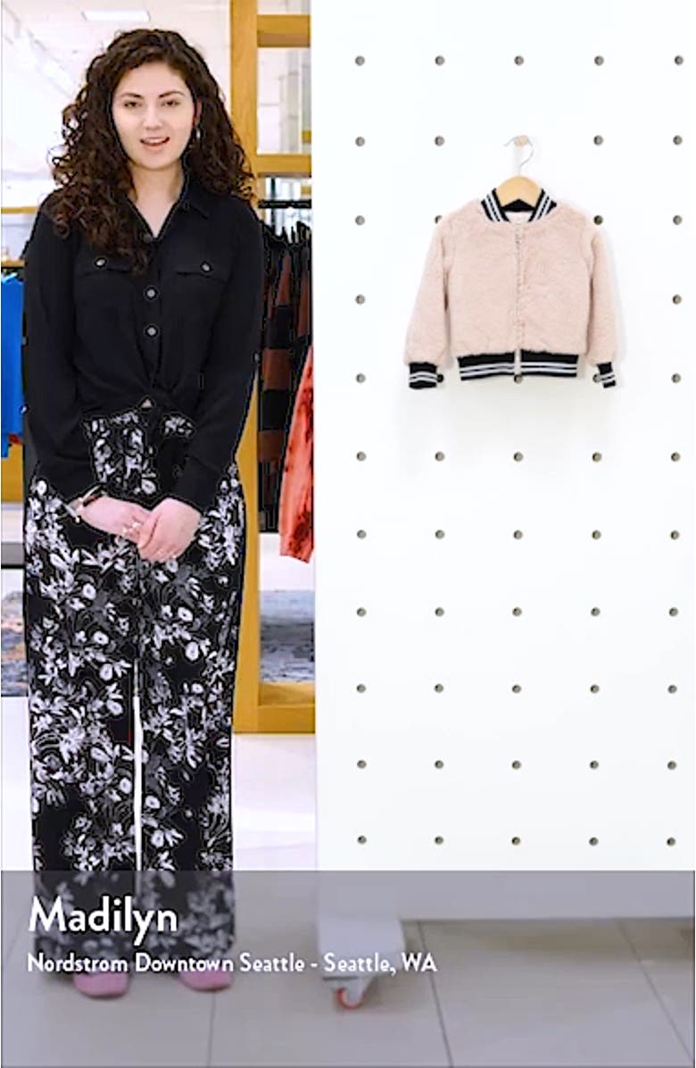 Faux Fur Bomber Jacket, sales video thumbnail