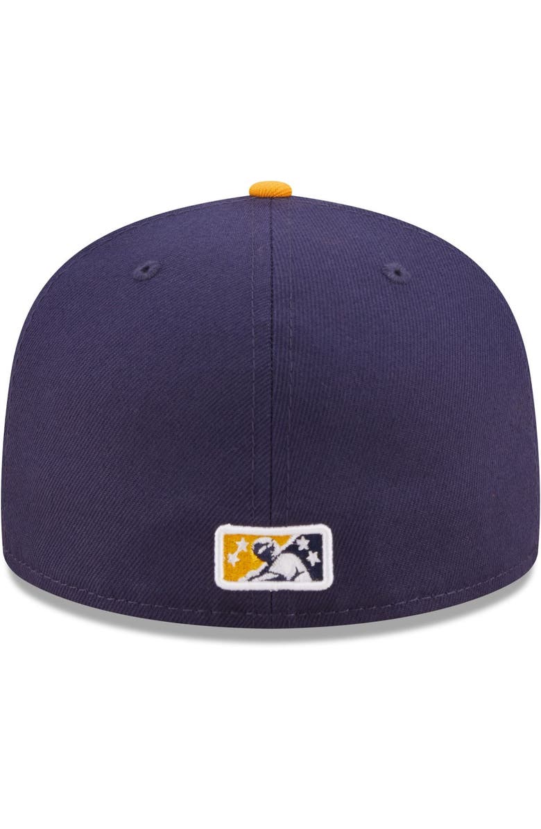 New Era Men's New Era Navy Montgomery Biscuits Authentic Collection 59FIFTY Fitted Hat, Alternate, color, 