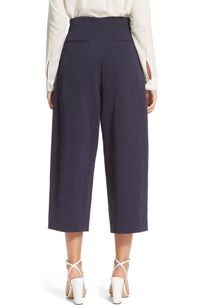 VILSHENKO 'Rielly' Washed Cotton Crop Pants, Alternate, color,