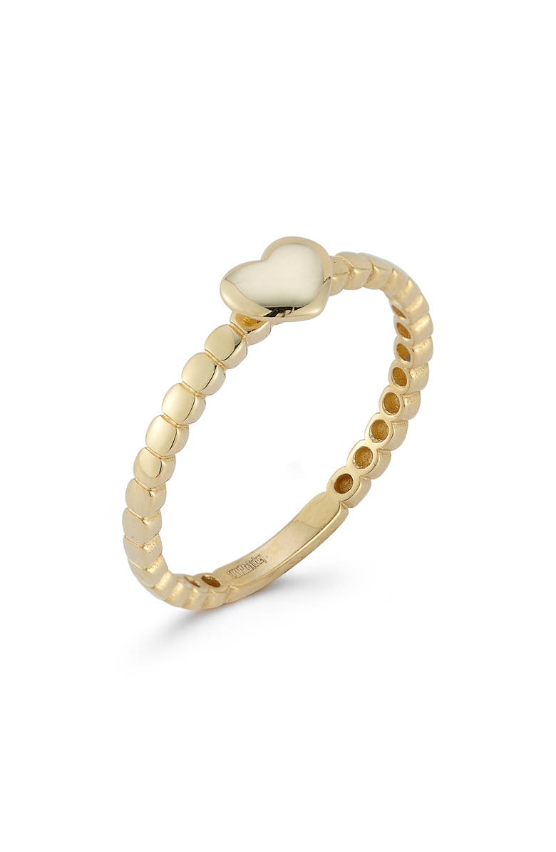 Ember Fine Jewelry Heart Beaded Ring, Alternate, color, Gold