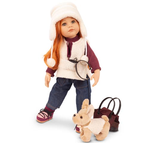 Hannah And Her Dog 19" Doll Playset 3+