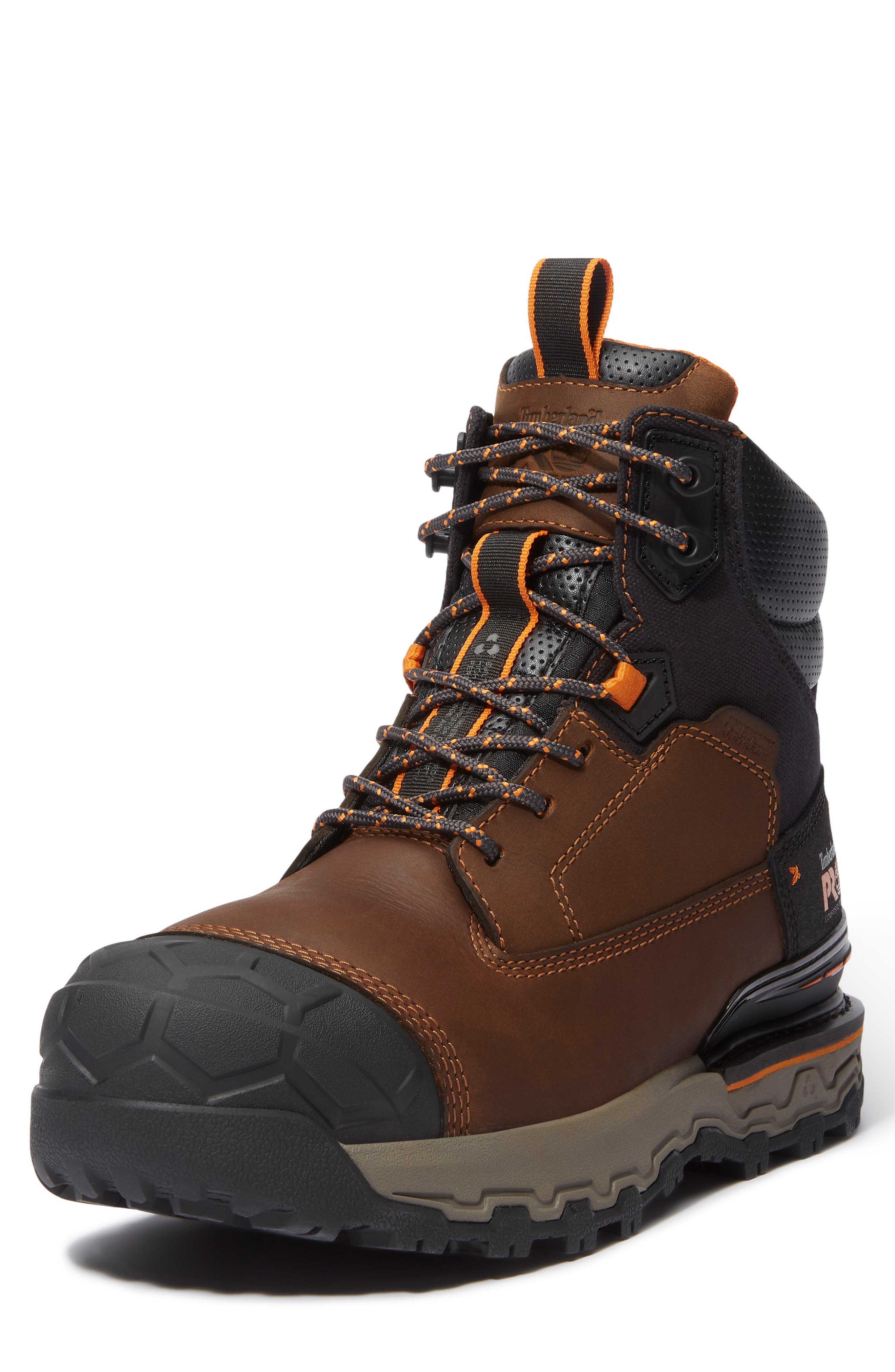 Boondock Ultralight CSA 6" Composite Toe Waterproof Work Boot, Main, color, MEDIUM BROWN FULL GRAIN