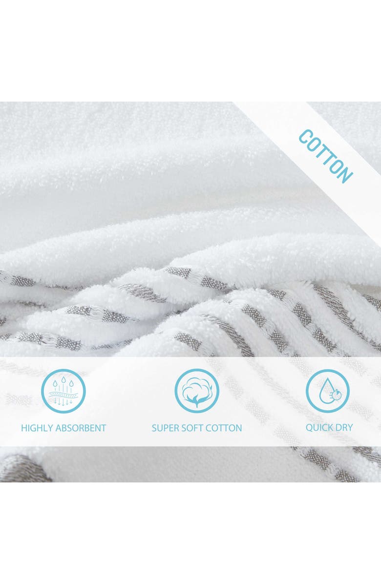 Tommy Bahama Cliff Side 3-Piece Towel Set, Alternate, color, White/ Grey