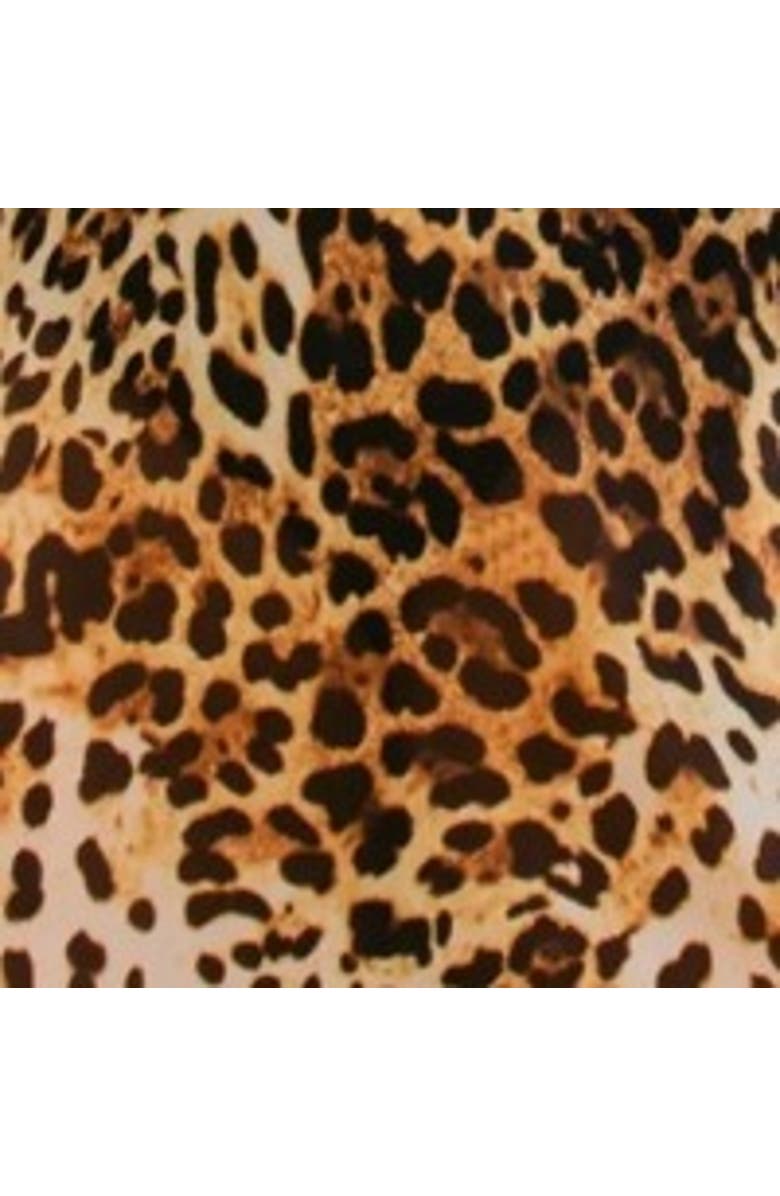 FASHION-SZN CURVE Curve Leopard Print Ring Detail Kaftan, Alternate, color, Brown