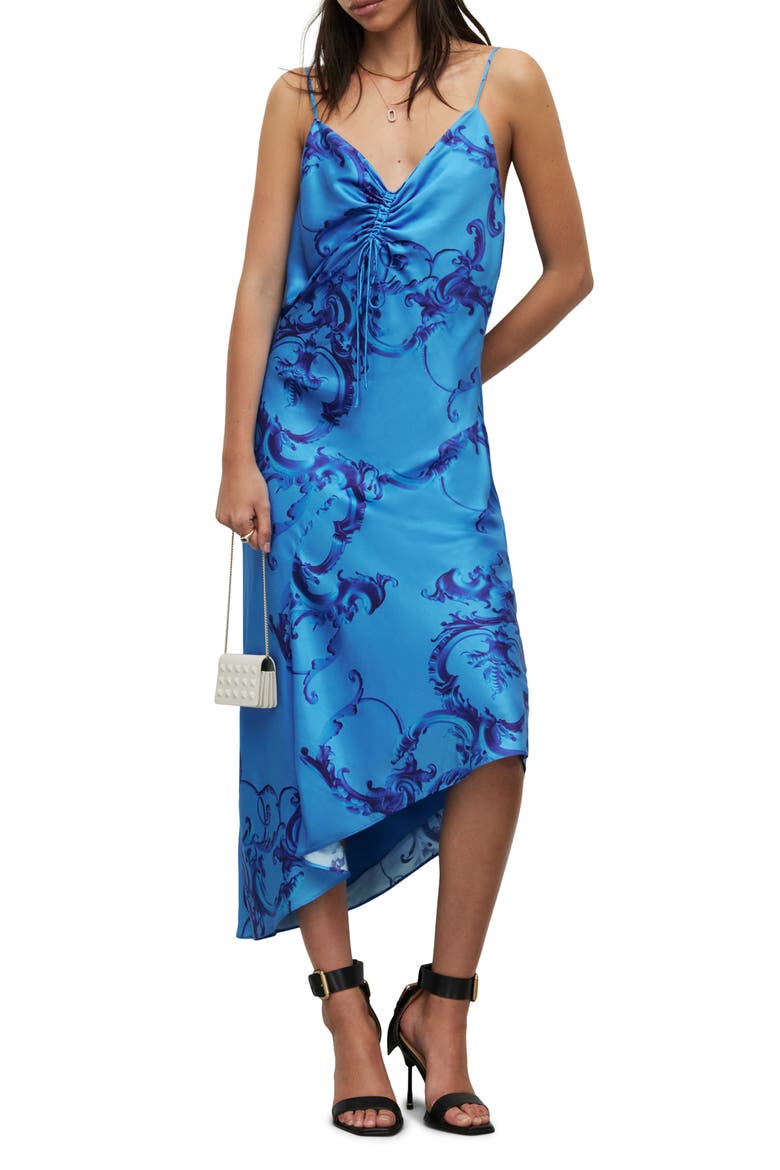 Alexia Isabella Midi Dress, Alternate, color, COBALT BLUE