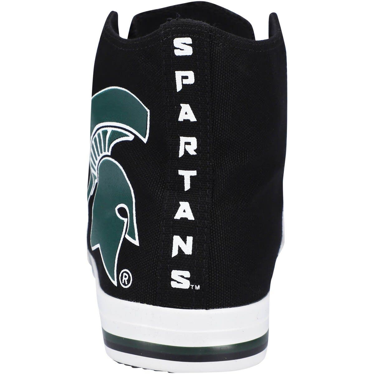 FOCO Men's FOCO Michigan State Spartans Big Logo High Top Canvas Shoes, Alternate, color, 