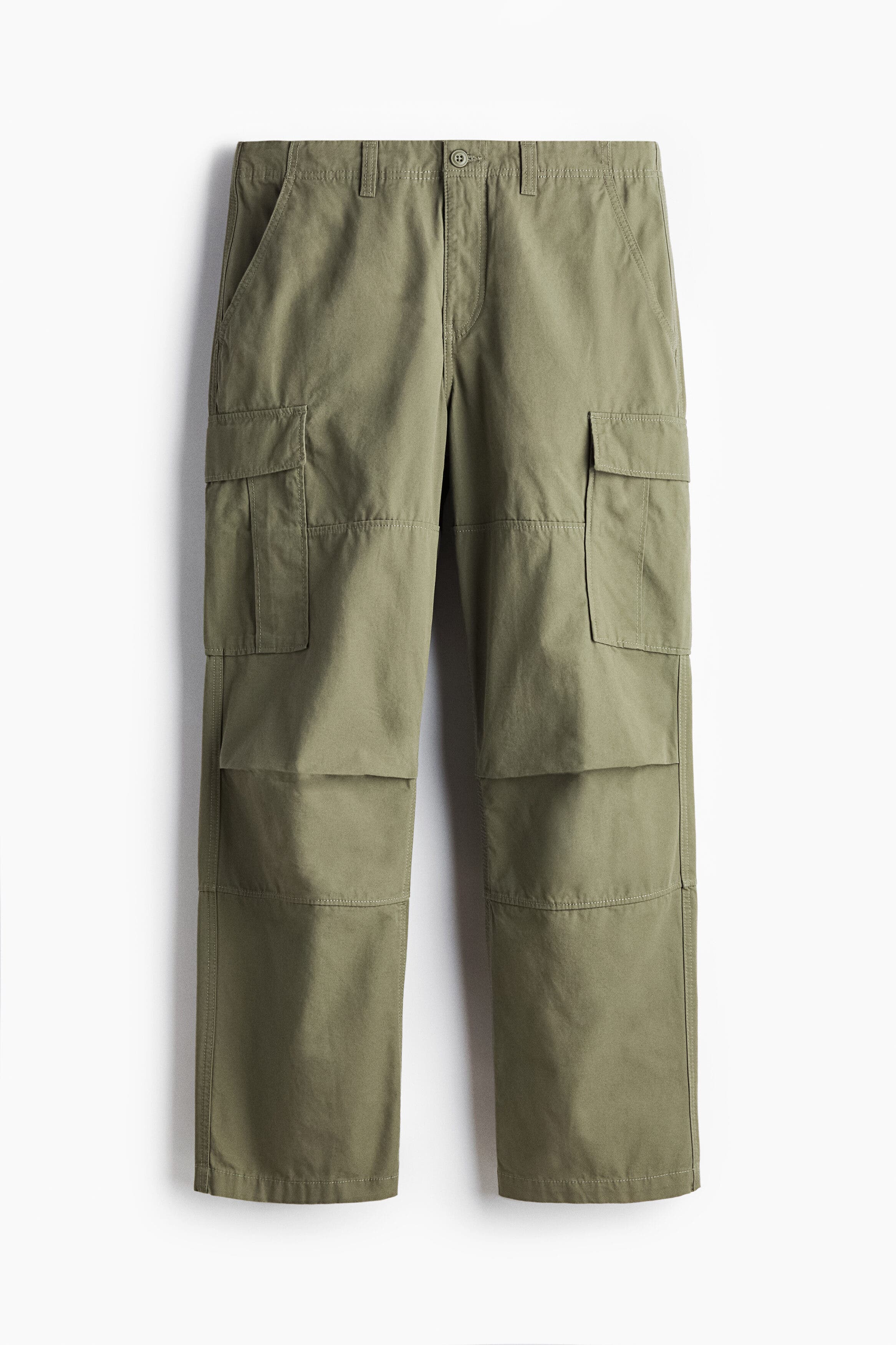 Relaxed Fit Cotton Cargo Trousers - image 5