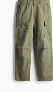 H&M Relaxed Fit Cotton Cargo Trousers