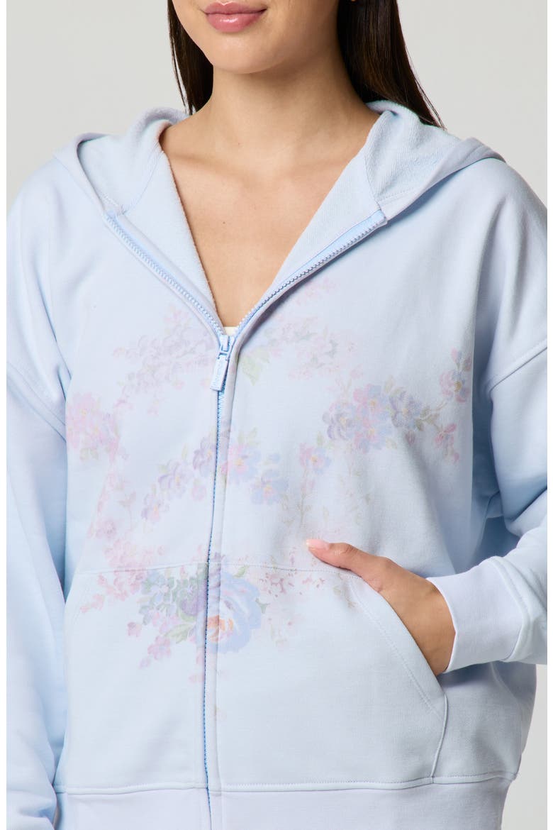 Oversized Zip Hoodie, Alternate, color, HALOGEN BLUE