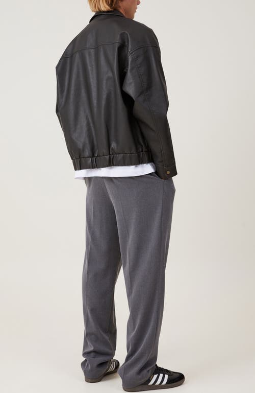 Shop Cotton On Relaxed Pleated Pant In Charcoal
