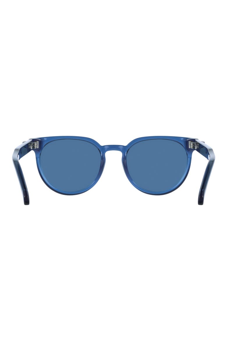 53mm Round Sunglasses, Alternate, color, TRANSPARENT BLUE